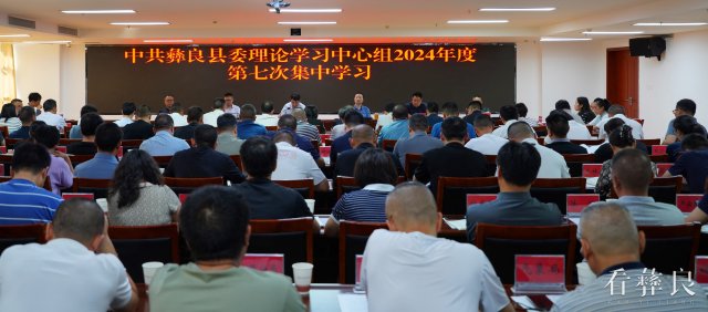 中共彝良县委理论学习中心组开展2024年度第七次集中学习